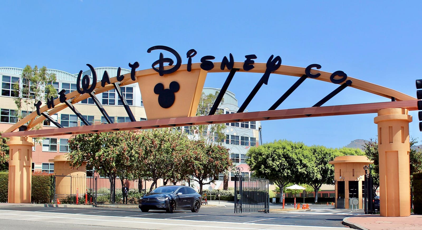 Alameda Avenue entrance of the Walt Disney Studios in Burbank, California