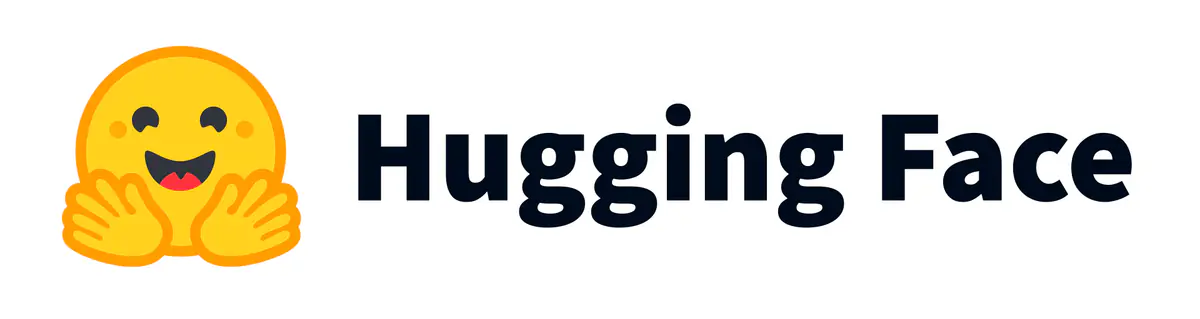 Hugging Face logo with the company name