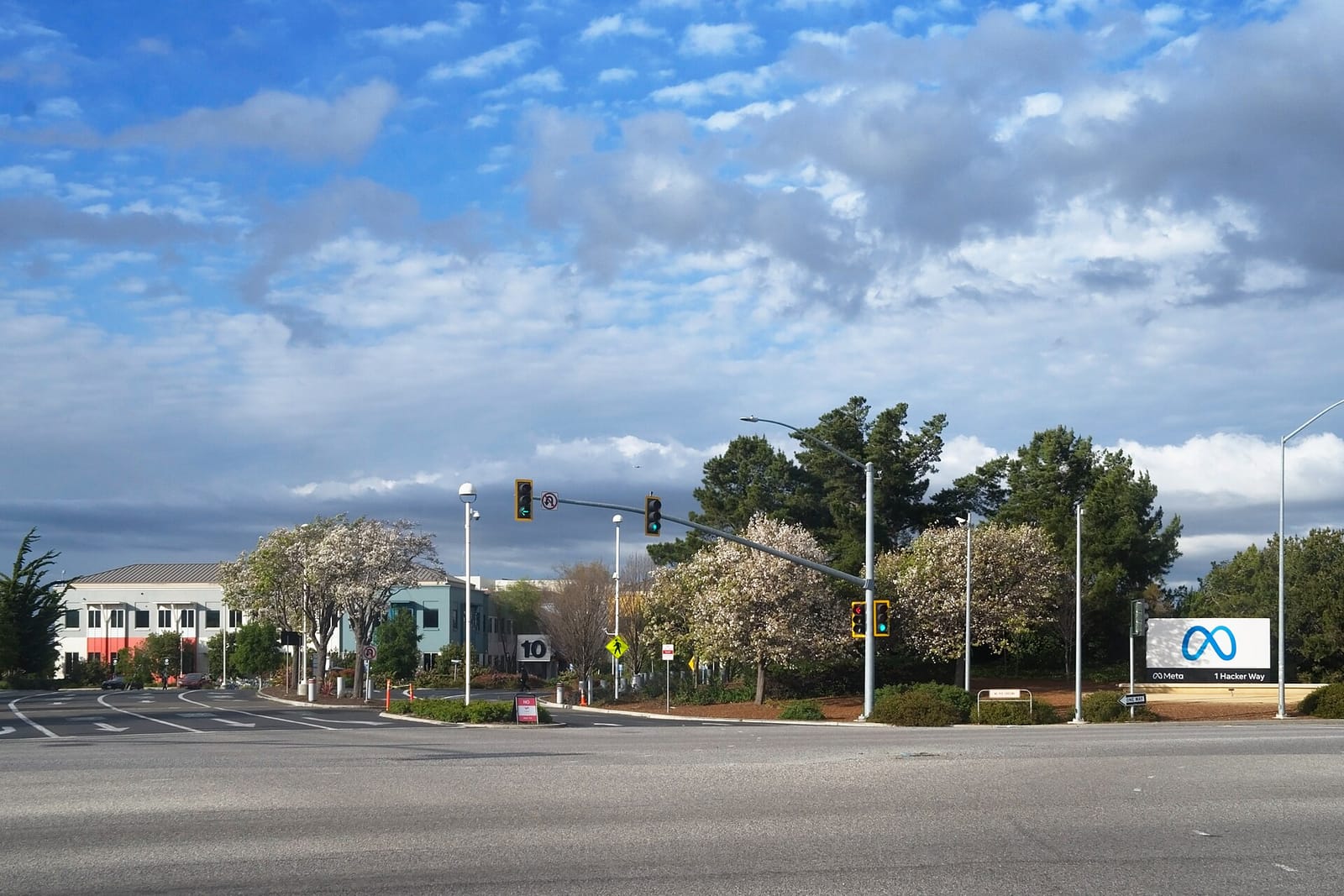 Meta Platforms headquarters campus in Menlo Park, California